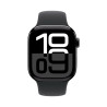Apple Watch S10 42MM MWWE3LW/A S-M GPS Aluminium Sport Band - Jet Black Black