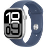 Apple Watch S10 42MM MWWC3LW/A M-L GPS Aluminium Sport Band - Silver Denim