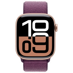 Apple Watch S10 42MM MWWK3LW/A GPS Aluminium Sport Loop - Rose Gold Plum