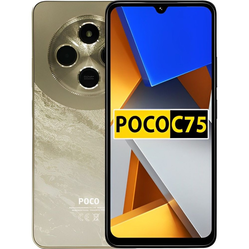 Smartphone Xiaomi POCO C75 Dual SIM 8GB+256GB 6.88″ – Dourado