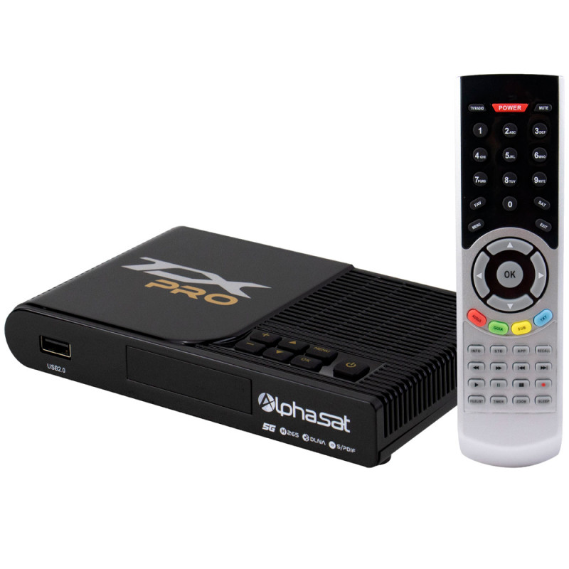 Receptor Alphasat TX Pro 5G IPTV/VOD/Wi-Fi Full HD