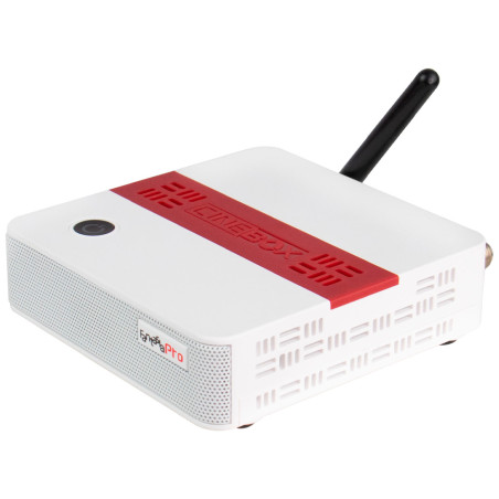 Receptor FTA Cinebox Fantasia Pro Wi-Fi - Branco/Vermelho