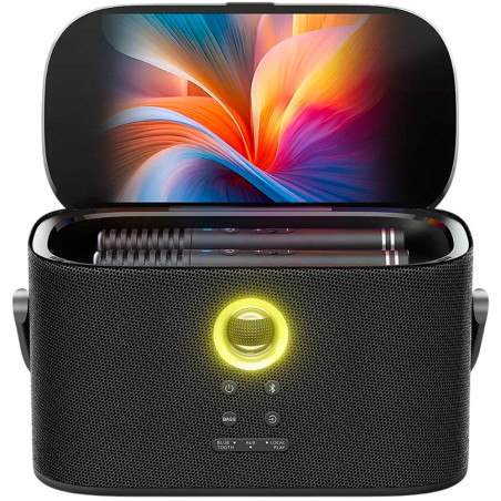 Speaker Joog Shell S2 8'' Karaokê + 2 Microfone
