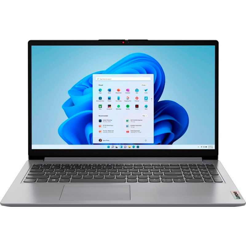 Notebook Lenovo Ideapad 82QD00DHUS i3-1215U/15.6”/Touch/8GB/256GB SSD/Windows 11/Cinza