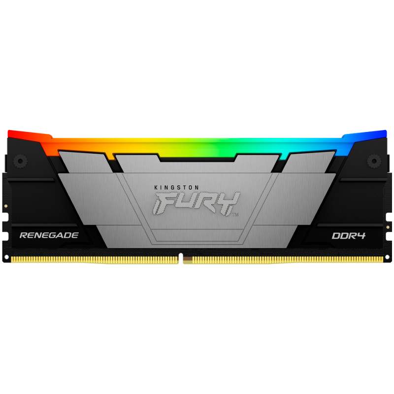 Memória Kingston DDR4 8GB 3200MHz Black RGB Fury Renegade RGB - KF432C16RB2/8
