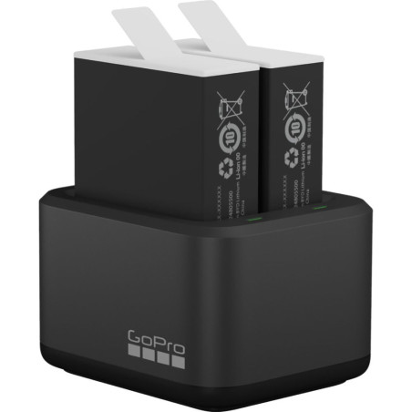 Carregador Duplo de Bateria GoPro + Bateria para HERO 9/10 - ADDBD-211-VT