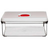 Cuisinart 4.3L REC145R Rectangular Food Container, Red Rim