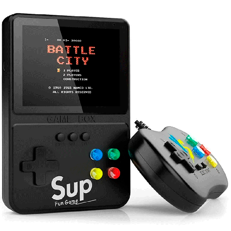 Console Portátil Game Boy Game Box K31 Plus 500 Jogos AV/TV Tela 3.5″ - Preto
