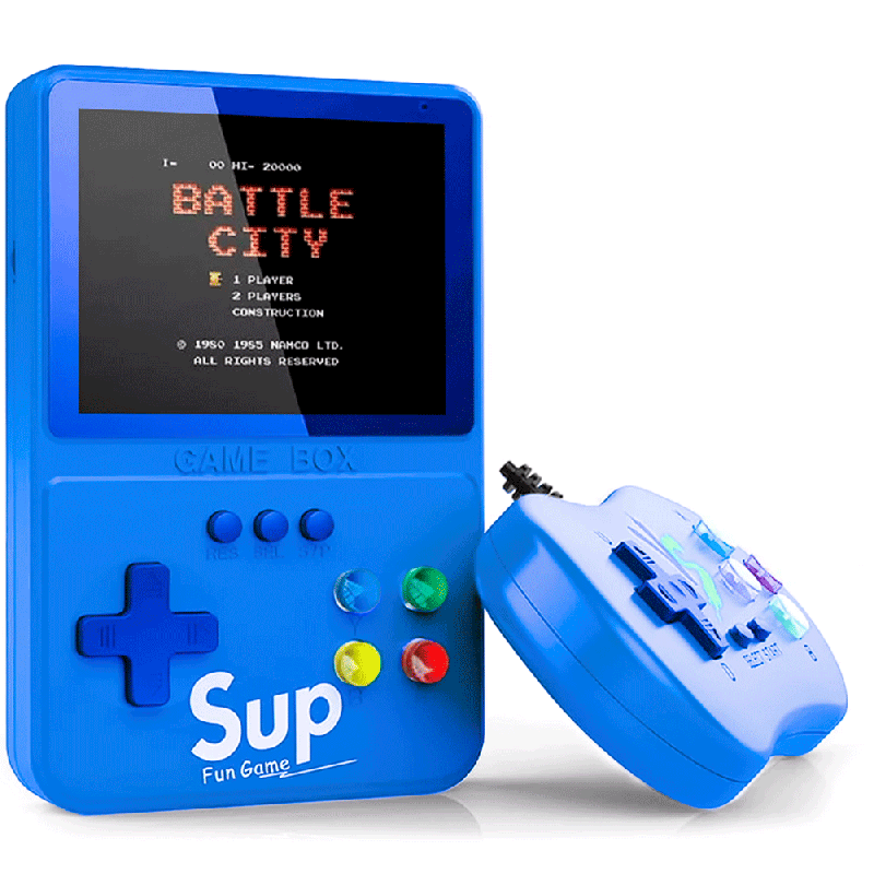 Console Portátil Game Boy Game Box K31 Plus 500 Jogos AV/TV Tela 3.5″ - Azul