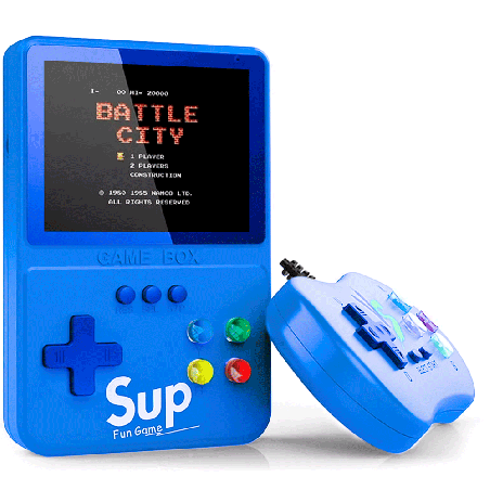 Console Portátil Game Boy Game Box K31 Plus 500 Jogos AV/TV Tela 3.5″ - Azul