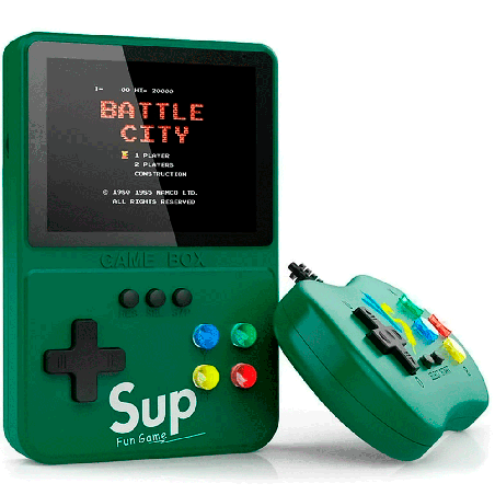 Console Portátil Game Boy Game Box K31 Plus 500 Jogos AV/TV Tela 3.5″ - Verde