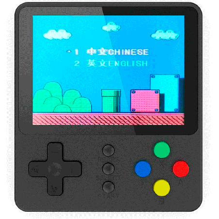Console Portátil Game Boy Game Box K5 Plus + Controle 500 Jogos Tela 3.0 - Preto