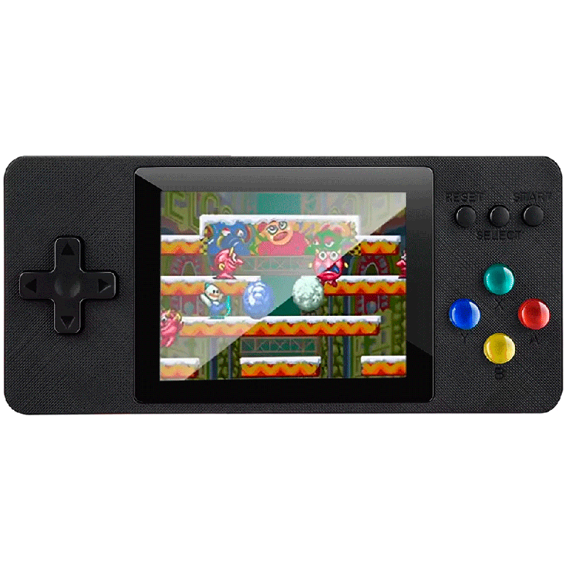 Console Portátil Game Boy Game Box K8 Plus + Controle 500 Jogos Tela 3.0 - Preto