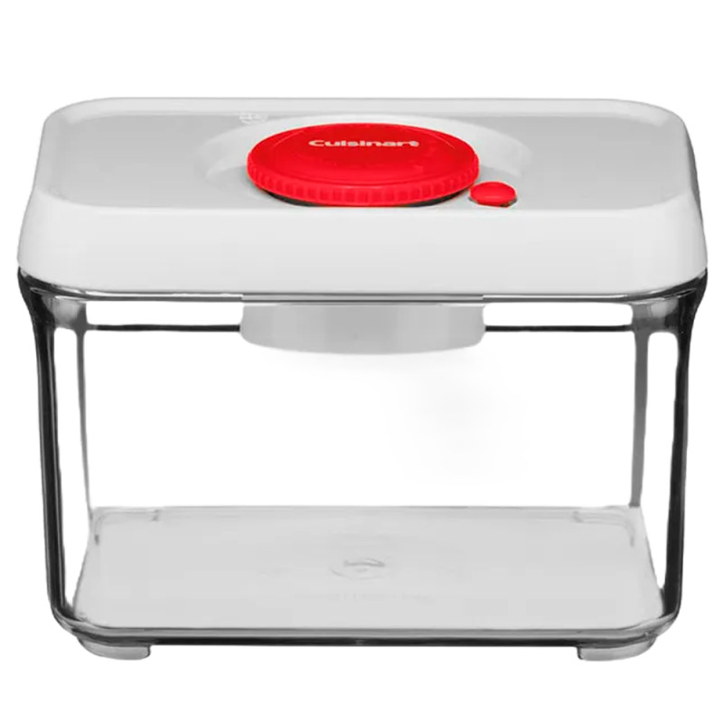 Pote para Alimentos Cuisinart  REC32R Retangular Borda Vermelha 1L