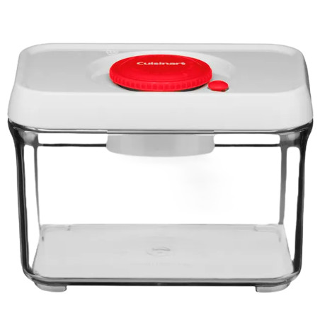 Pote para Alimentos Cuisinart  REC32R Retangular Borda Vermelha 1L