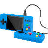 Console Portátil Game Boy Game Box K8 Plus + Controle 500 Jogos Tela 3.0 - Azul