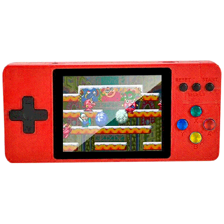 Console Portátil Game Boy Game Box K8 Plus + Controle 500 Jogos Tela 3.0 - Vermelho