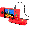 Console Portátil Game Boy Game Box K8 Plus + Controle 500 Jogos Tela 3.0 - Vermelho