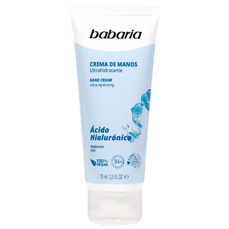 Creme para Mãos Babaria Ultra Hidratante Ácido Hialurônico 75ML