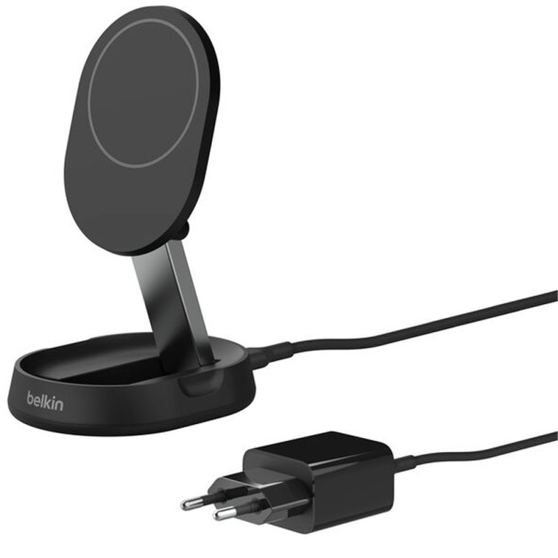 Suporte Magnético de Carga Wireless Belkin WIA008VFBK BoostCharge Pro 15W Qi2 Magsafe - Preto