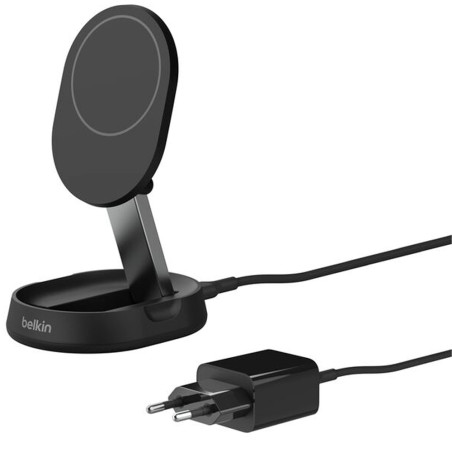 Suporte Magnético de Carga Wireless Belkin WIA008VFBK BoostCharge Pro 15W Qi2 Magsafe - Preto