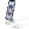 Suporte Magnético de Carga Wireless Belkin WIA008vfWH BoostCharge Pro 15W Qi2 Magsafe – Branco