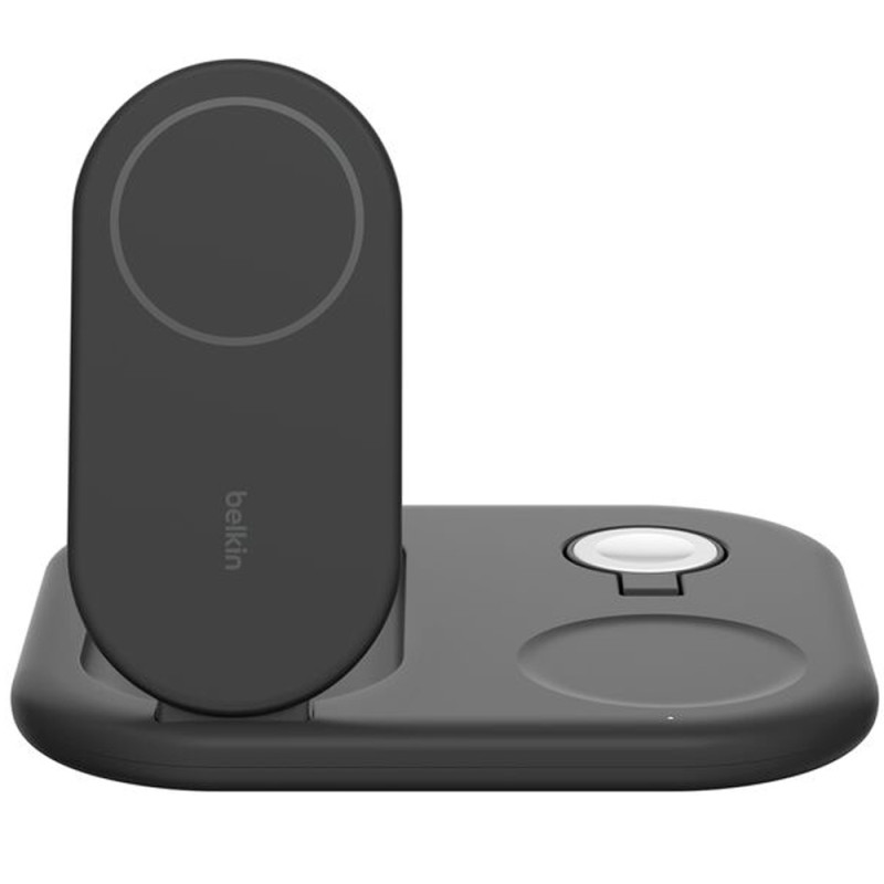 Carregador Wireless Belkin WIZ029vfBK 3-IN-1 15W Boostcharge Qi2 Magsafe - Preto