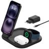 Carregador Wireless Belkin WIZ029vfBK 3-IN-1 15W Boostcharge Qi2 Magsafe - Preto