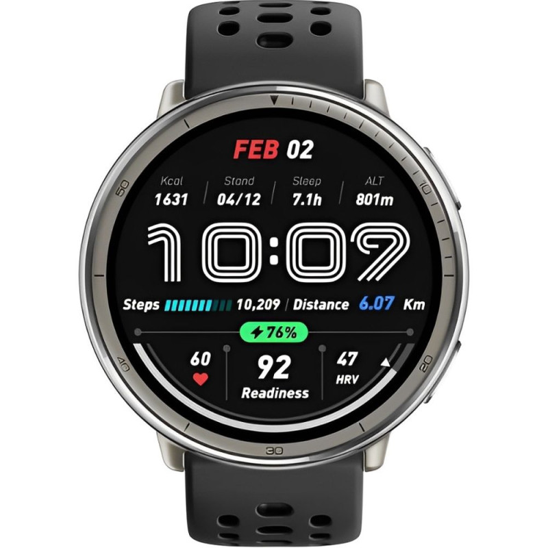 Smartwatch Amazfit Active 2 A2437 Bluetooth e GPS - Preto W2437GL7N