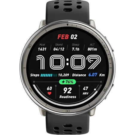 Smartwatch Amazfit Active 2 A2437 Bluetooth e GPS - Preto W2437GL7N