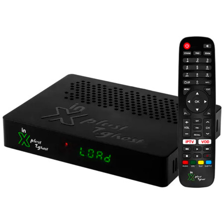 Receptor Interbras Xplus Team Ghost IPTV/VOD/IKS/SKS Wi-Fi Controle-BT
