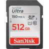 Cartão de Memória SanDisk Ultra SDHC 512GB 150 MB/s Classe 10 – SDSDUNC-512G-GN6IN