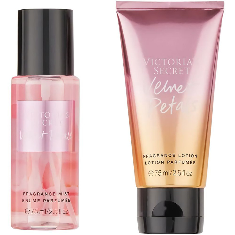 Kit Victoria’s Secret Vainilla Velvet Petals Colônia e Loção Feminino 75ML