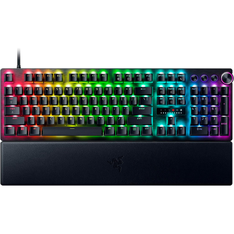 Teclado Gamer Óptico Analógico Razer Huntsman V3 Pro Esports US RGB USB Inglês – Preto RZ03-04970200-R3U1