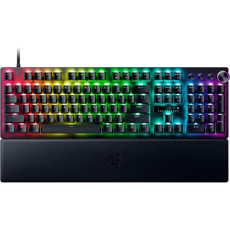Teclado Gamer Óptico Analógico Razer Huntsman V3 Pro Esports US RGB USB Inglês – Preto RZ03-04970200-R3U1