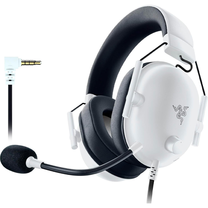 Headset Razer Blackshark V2 X Mini Jack 3.5 mm Com Licença PlayStation - Branco RZ04-03241300-R3UA