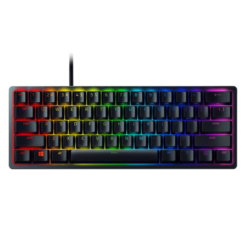 Teclado Gamer Razer Huntsman Mini 60% Interruptor Óptico Linear USB Inglês EUA - RZ03-03390500-R3U1