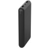 Carregador Portátil Belkin BoostCharge 3 Portas 20.000 mAh + Cabo USB-A/USB-C Preto - BPB012BTBK