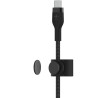 Cabo Belkin BoostCharge Pro Flex 2M USB-C/Lightning Trançado Silicone Preto - CAA011BT2MBK