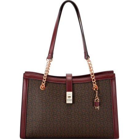 Bolsa Guess Satchel SG948006 Marron Escuro