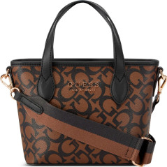 Guess Tote Bag JG948681 Dark Brown - Plastic & Mesh