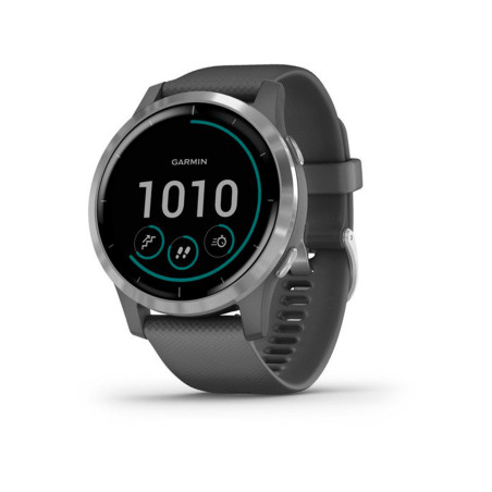 RELOGIO GARMIN VIVOACTIVE 4  SHADOW GRAY SILVER  WW - 010-02174-02