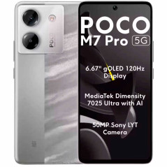 Smartphone Xiaomi POCO M7 Pro 5G Dual SIM 12GB+512GB 6.67″ - Prata 70055