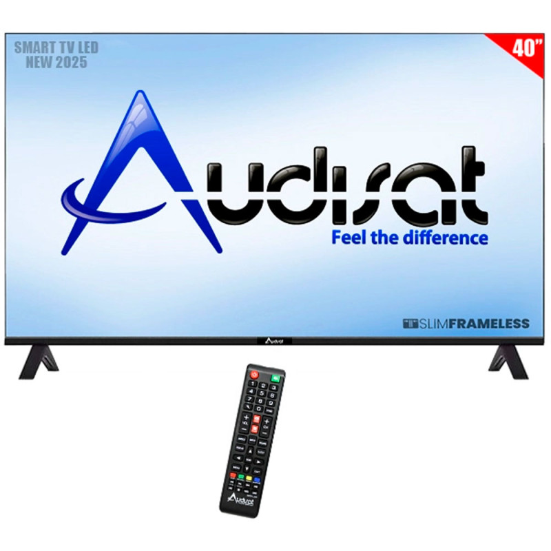 Smart TV Audisat AD-40 2025 40″ Full HD+Conversor Android
