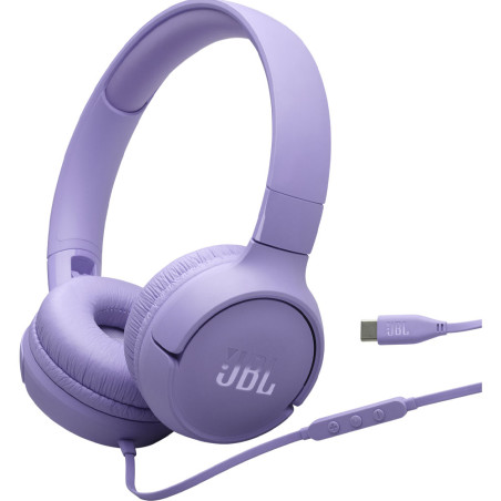 Fone de Ouvido JBL T520C USB-C - Purple JBLT520CPURAM