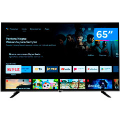 Smart TV Vizzion 65'' UHD 4K LE65GFU Google TV Wi-Fi Bivolt