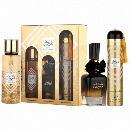 Kit de Perfume Ard Al Zaafarn Gift Set Bint Hooran - 3 Peças
