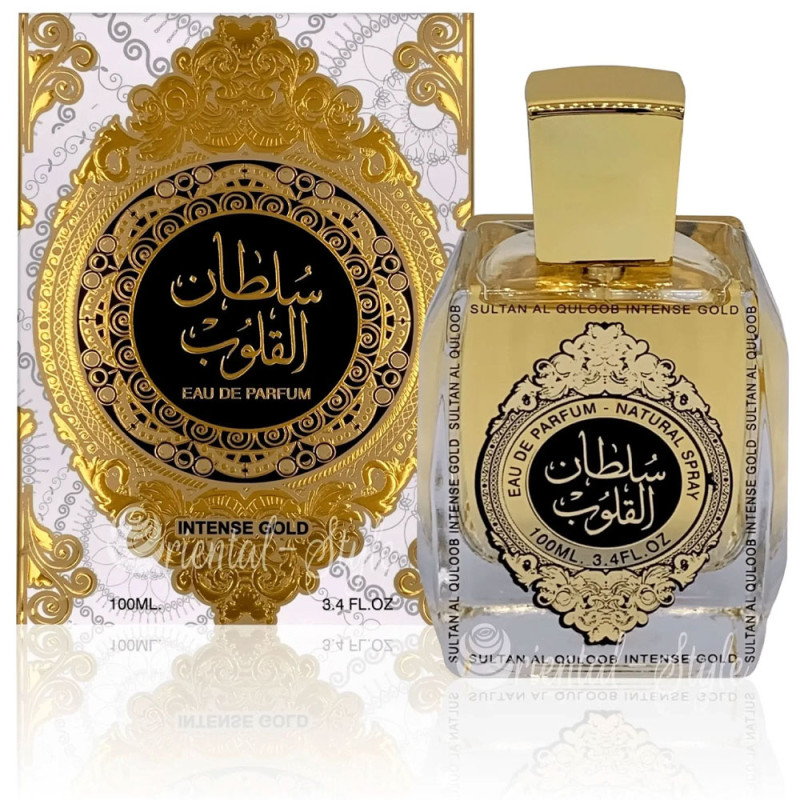 Perfume Ard Al Zaafaran Sultan Al Quloob Intense Gold Eau de Parfum Masculino 100ML