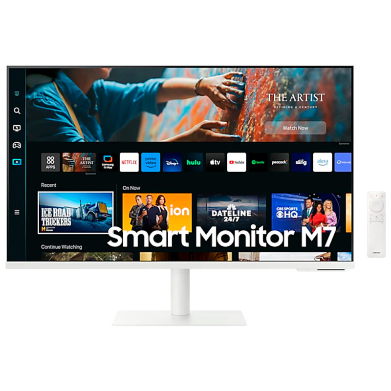 Monitor Smart Samsung M7 M70C 32'' 4K HDR10 4Ms Wi-Fi 5 Bluetooth 1-HDMI/1-USB-C Branco - LS32CM701UNXZA