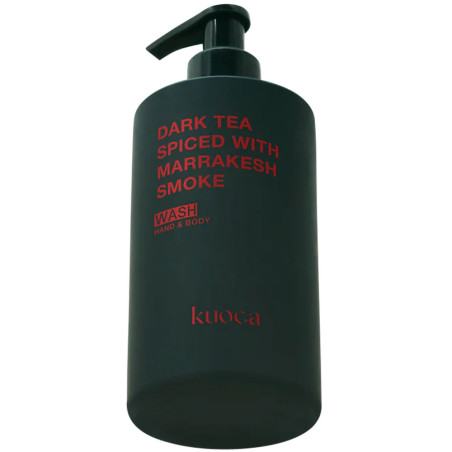 Sabonete Líquido para mãos e corpo Kuoca Dark Tea Spice With Marrakesh Smoke